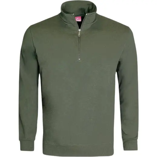 FWRD Quarter Zip Sweater Olive Front